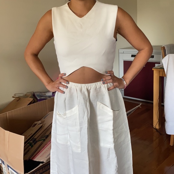 Cream cropped top! Zara studio collection - Picture 4 of 4